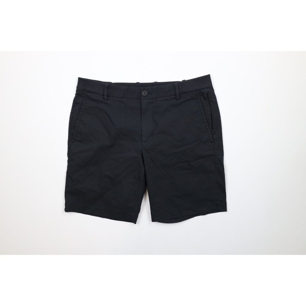 Kit & Ace Mens Size 32 Faded Flat Front Above Knee Tech Chino Shorts Black